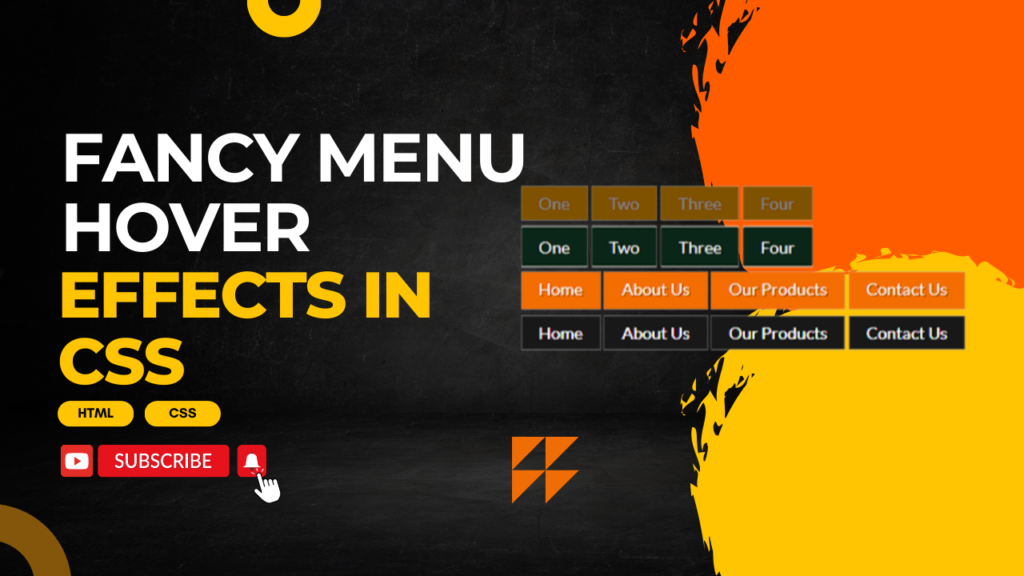 Fancy menu hover effects