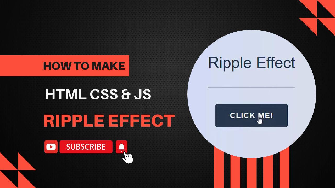 Ripple Effect in HTML CSS & Javascript