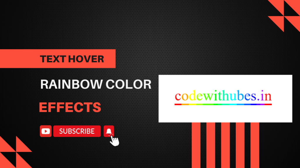 Text Hover Rainbow Color