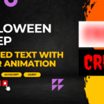 Halloween Creep Effect Blurred Text with Hover Animation using CSS