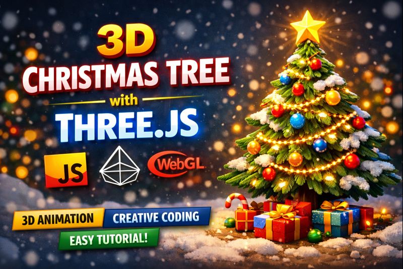 Christmas tree with three.js