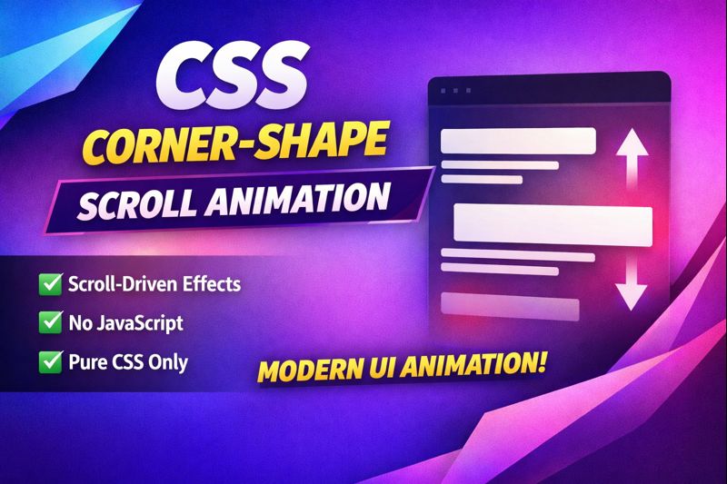 CSS Corner-Shape Animation with Scroll-Driven Effects