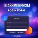 Glassmorphism Login Form Tutorial