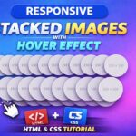 Responsive Stacked Overlapping images with hover