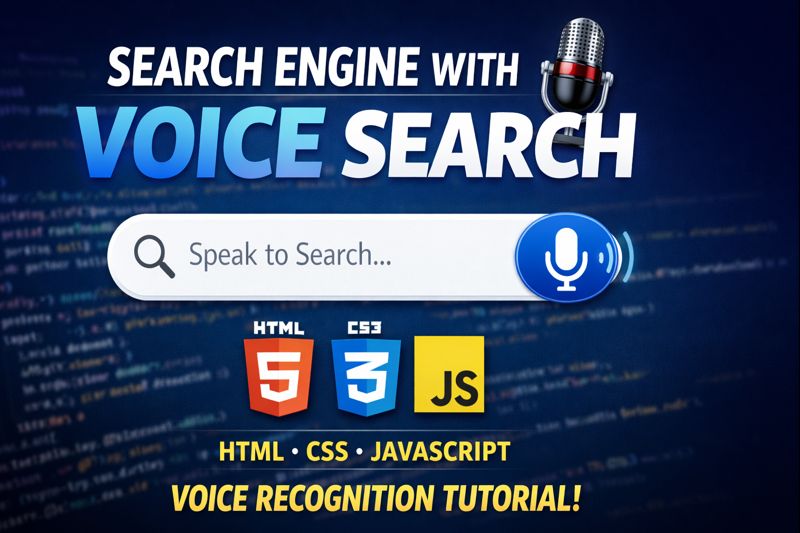 Search Engine with Voice Search